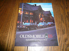 1984 Oldsmobile Firenza Omega Cutlass Ciera ES Models Sales Brochure - Vintage picture