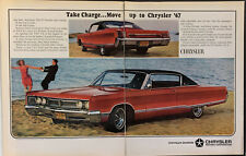 Vintage 1966 '67 Take Charge & Move Up To Chrysler 2PG Print Ad Advertisement picture
