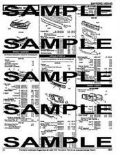 Collision part numbers for 1978-1983 Plymouth Sapporo Mopar Chrysler reprinted picture