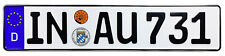 Audi Ingolstadt Rear German License Plate AU by Z Plates with Unique Number NEW picture