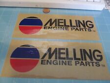 X2 MELLING ENGINE PARTS Sticker / Decal ORIGINAL RACING OLD STOCK picture