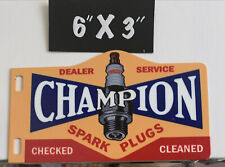 CHAMPION Spark Plugs Porcelain Like Flange Sign Service Station Auto Gas Oil picture
