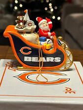 2007 Chicago Bears Danbury Mint Christmas Ornament Rocking Santa New In Box picture