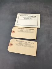 Vintage GM General Motors Dealership Parts Tags And Notepad picture