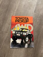 80's Toyota 4WD pickup brochure printed in Japan/Fold out poster/Media design picture