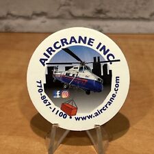 Aircrane Inc.  Air Crane Helicopter Lift Operating Engineers Hardhat Sticker picture