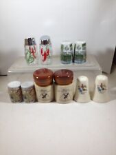 Lot of 5 Sets of Vintage Souvenir Salt and Pepper Shakers 10 Piece Total picture