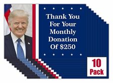 10 Pack Prank Postcard Donald Trump Donation Funny Practical Joke, Office Gag picture