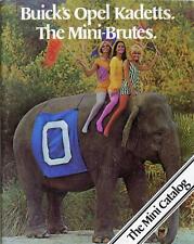 1969 BUICK OPEL KADETTS MINI BRUTES CATALOG ELEPHANTS SURFING 18 PAGES picture