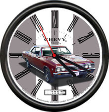 Licensed 1967 Classic Chevy Chevelle Chevrolet General Motors Sign Wall Clock picture