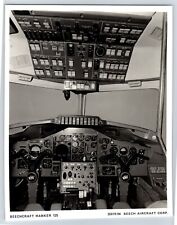 Airplane c1960s Beechcraft Hawker 125 Instrument Panel 8x10 B&W Photo C5 picture
