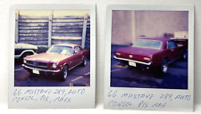 CC9 Photograph Vintage 1980s Polaroid Artistic 1966 Ford Mustang 289 Consol Mags picture