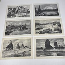 Lloyd Harting Sketch Art Placemat Collection Oregon 6 Mats Cabin Art picture