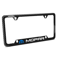 Mopar Black Real 3K Carbon Fiber 50 States 4 Holes License Plate Frame picture
