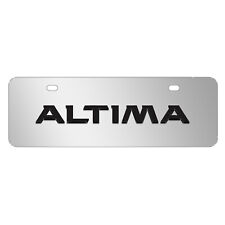 Nissan Altima 3D European Look Half-Size Chrome Stainless Steel License Plate picture