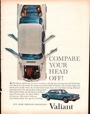 Vintage Print Ad -1960 for Chrysler Valiant and Log Cabin Syrup picture