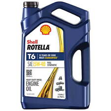 Shell Rotella T6 Full Synthetic 15W-40 Diesel Engine Oil, 1 Gallon picture