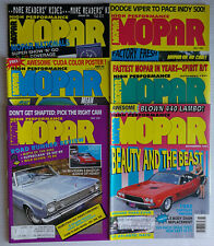 High Performance Mopar Magazine 1991 The Complete Year All 6 Full Issues picture