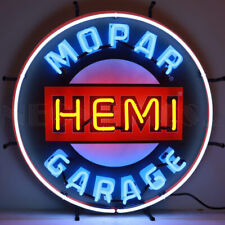 Neon Sign Mopar Hemi Garage Licensed 24