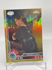 2023 Topps Chrome Star Wars Emilia Clarke as Qi'ra Gold /50 picture