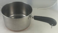 Vintage 1801 Revere Ware 3 QT Stainless Pan Pot Copper Bottom Rome, NY No Lid picture