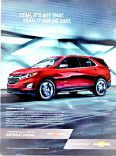 Chevrolet Equinox 2018 Print Ad Red 4 Door picture