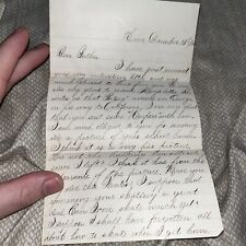 Antique 1886 Letter: Discusses Stop in Owego On Way to California; Logs To Mill picture