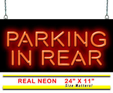 Parking In Rear Neon Sign | Jantec | 24