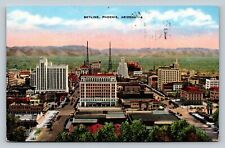 c1943 Skyline View of City PHOENIX Arizona AZ Buy War Bonds VINTAGE Postcard picture
