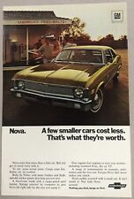 Vintage 1970 Original Print Advertisement Full Page - Chevrolet Nova picture