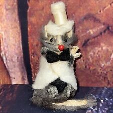 The Little Mouse Factory Dressed USA Real Fur Wedding Suit Mr. Mouse Figurine picture