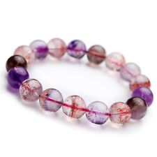 Natural Super Seven 7 Lepidocrocite Melody Stone Beads Bracelet 13mm AAAA picture