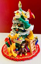 Disney Store Santa's Workshop Donald & Pluto Christmas Tree Holiday Figurine picture