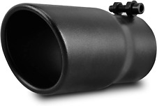2.5 Inch Inlet Black Exhaust Tip, 2.5