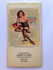 October 1970-71 Pinup Girl Calendar Appointment Notepad Elvgren Sleepytime Gal picture