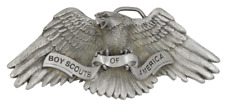 2000 Solid Fine Pewter Eagle Scout Belt Buckle Boy Scouts BSA picture