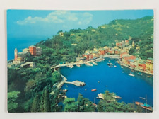 Panorama General View Portofino Italy Postcard Posted picture
