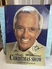 Andy Williams Christmas Show Souvenir Program w Signature + 8x10 Photo Included picture