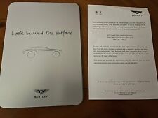 BENTLEY CONTINENTAL GTC PRIVATE PREVIEW INVITATION BROCHURE WITH Paper RARE picture