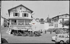 Bidart, Hotel du Fronton, photo glass plate, black & white negative 9x14 cm picture