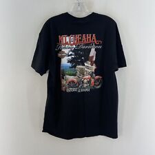 Harley Davidson Black Orange Mt. Cheaha Alabama Motorcycle T Shirt Mens Size L picture