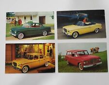 1960 Studebaker Lark Sedan Station Wagon Convertible Postcard Lot of 4 picture