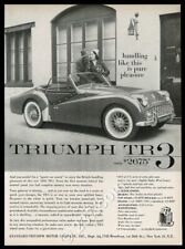 1958 Triumph TR3 tr-3 car photo Handling Like This is Pure Pleasure vintage ad picture