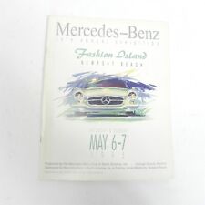 1995 MERCEDES BENZ 18TH ANNIVERSARY EXHIBITION NEWPORT BEACH CAR SHOW PROGRAM picture