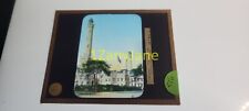 Y82 HISTORIC Glass Magic Lantern Slide Chicago Illinois 6 T ENAMI TALL TOWER picture