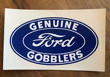 Vintage Ford Water transfer decal/ sticker USA Oval Genuine Ford Gobblers 4”X 2” picture