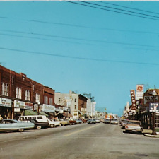 Tonawanda Main Street Cars Postcard 1960s New York American Legion GE Sign A1357 picture