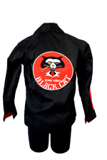 Black Cat Osan Korea Jacket Embroidered Logo Alabama Curl Waterproof Vintage picture