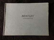 Rolls-Royce Bentley Continental S1 Mulliner Park Ward Dealer Brochure OEM RARE picture