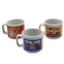 Campbell's Soup Mugs Houston Harvest Set Of 3 VTG 2003 - 2005 Tomato Soup picture